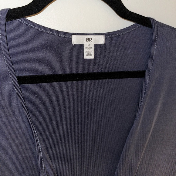 NORDSTROM BP Button Down Ribbed Dress - Blue - Picture 3 of 8